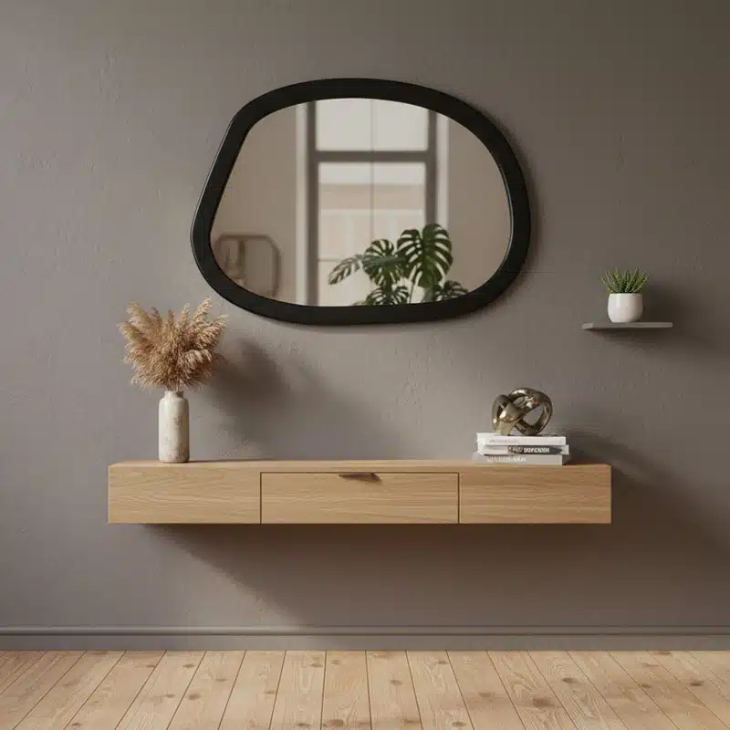 میز آرایش ترند با آینه دفرمه